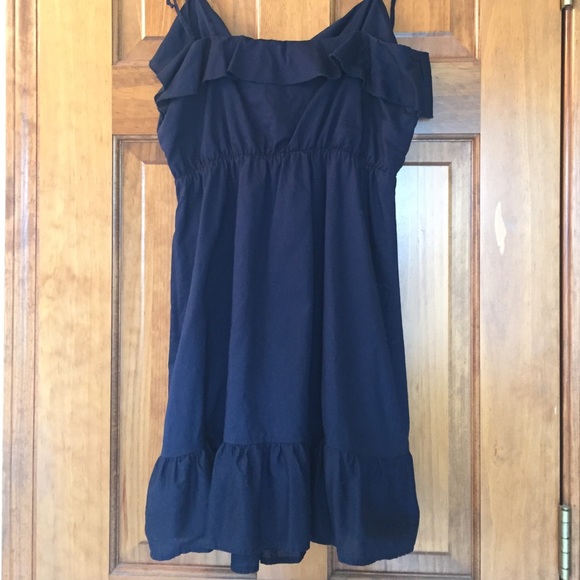 BCBG Navy Ruffled Dress - Picture 4 of 4